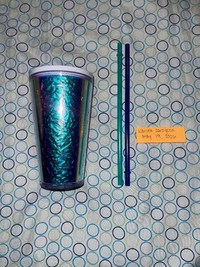 Starbucks 2019 Iridescent Foil Holographic Acrylic, 16 oz